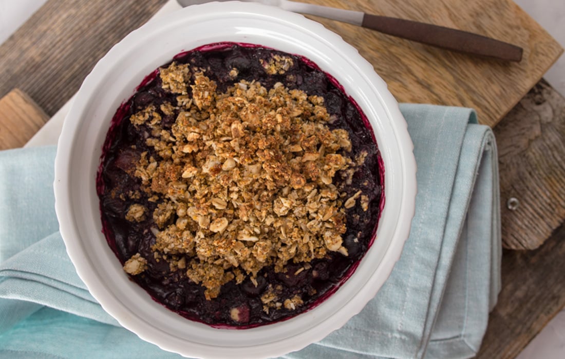 Blueberry Cherry Crumble | DrFuhrman.com